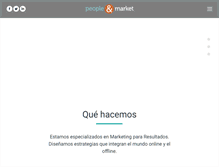 Tablet Screenshot of peopleandmarket.com